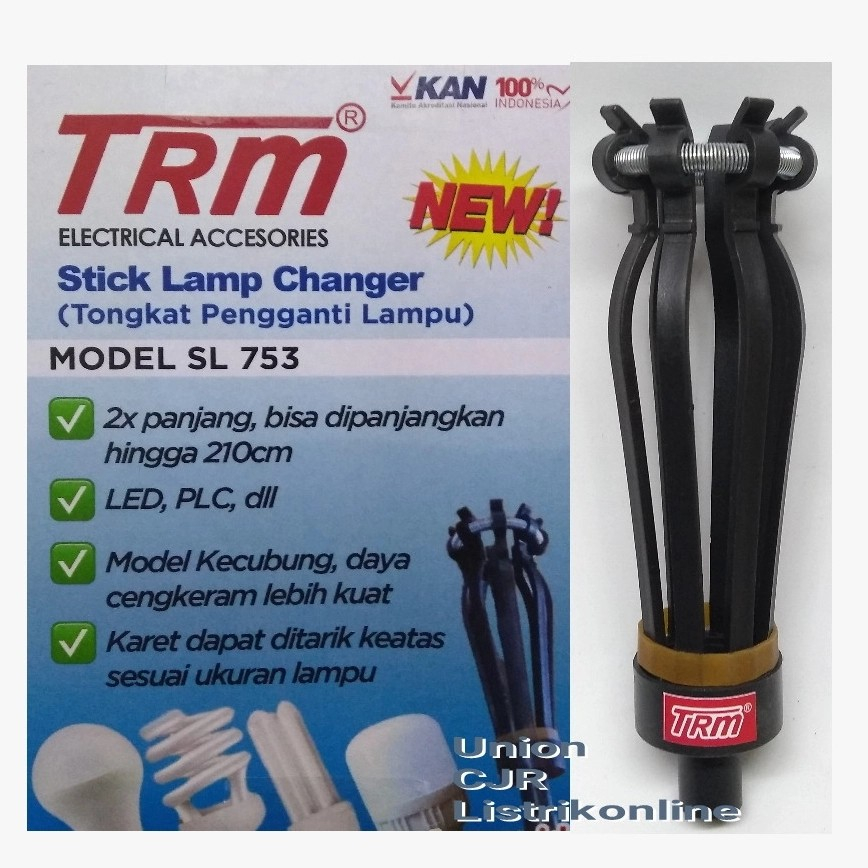 Tongkat Pemasang Lampu Stik Lampu Serbaguna LED PLC Spiral TRM