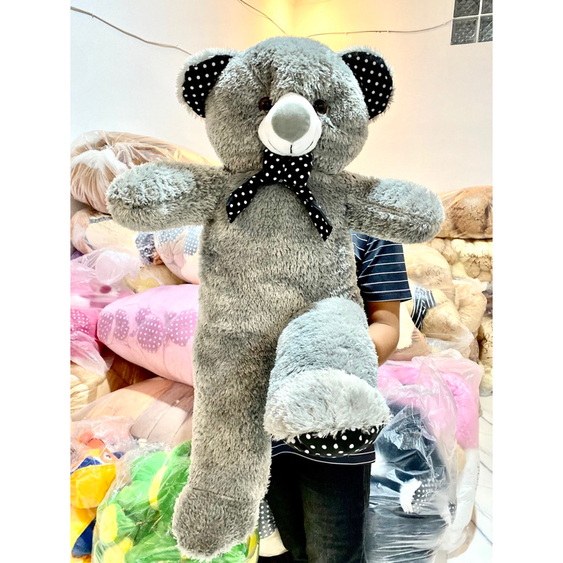 Boneka Jumbo Beruang Teddy Bear Jojon Abu Label SNI