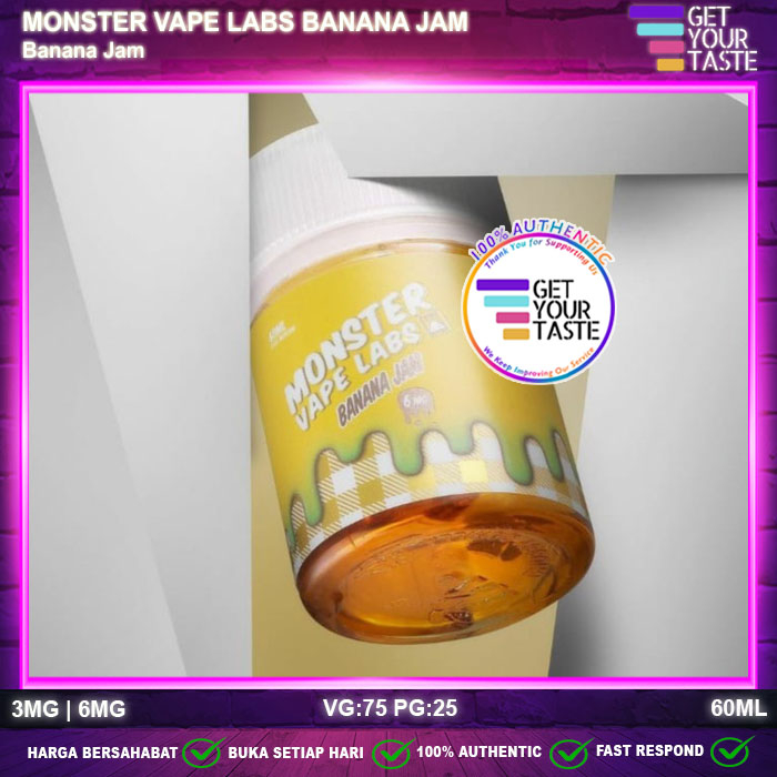 Liquid Monster Vape Labs Banana Jam USA 60ML by Jam Monster