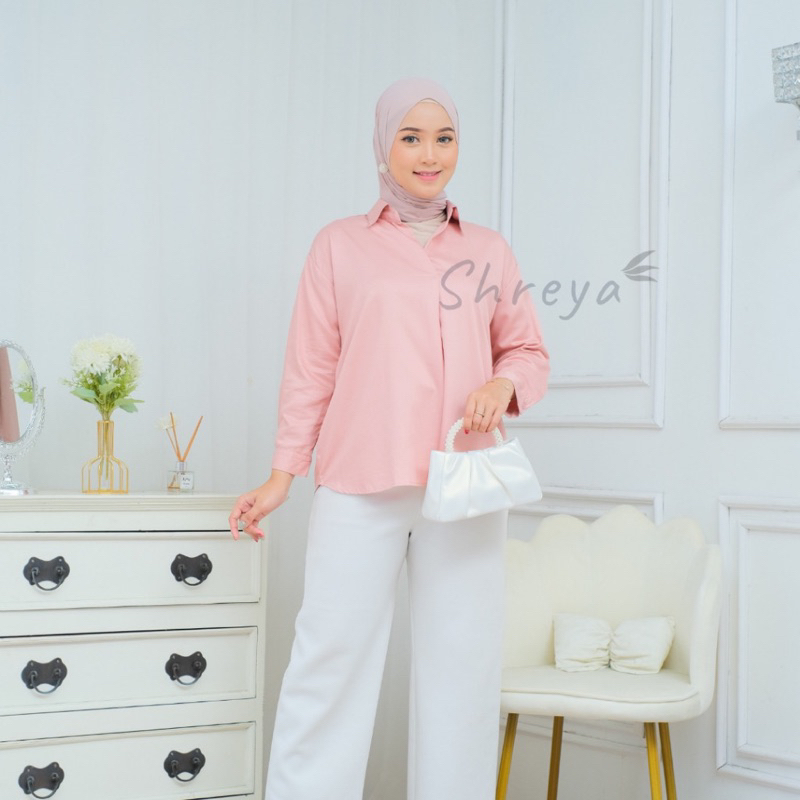 Hira Blouse By IwearShreya - Kemeja Blouse Rayon Twill