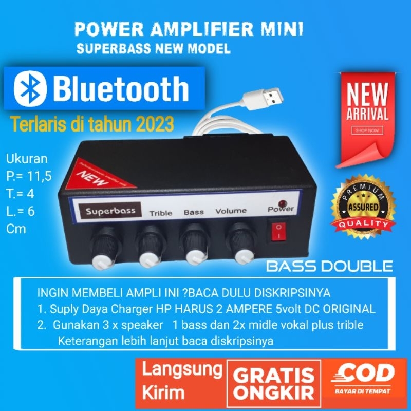 promo power amplifier mini SUPER BASS BLUETOOTH