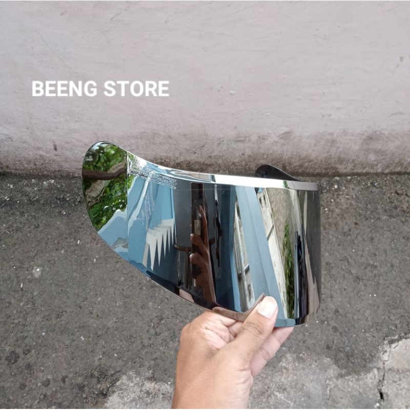 VISOR SILVER KYT R10 / KACA KYT R10 SILVER
