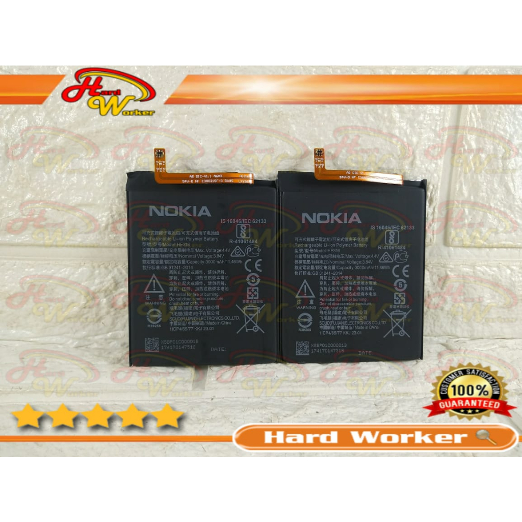 Baterai Battery Batery Batre Original NOKIA 6 - TA-1021 TA-1000 HE-316 HE316 ORI