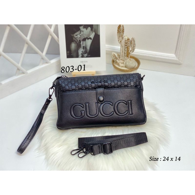 Clutch Selempang Wanita 2 Resleting Import kode 803 Terbaru Kekinian