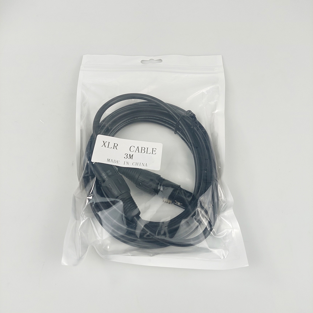 TaffSTUDIO Kabel XLR M/F OFC Microphone Karaoke Shielded 3 Meter - BOF30 - Black