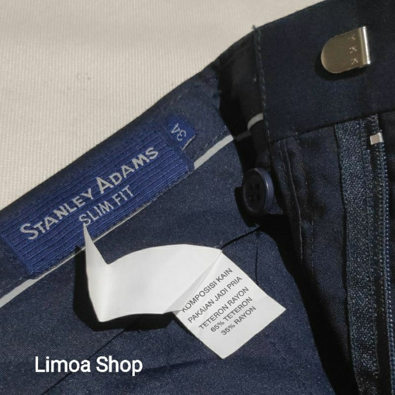 Celana Kerja Formal STANLEY ADAMS Navy Slimfit SA 46