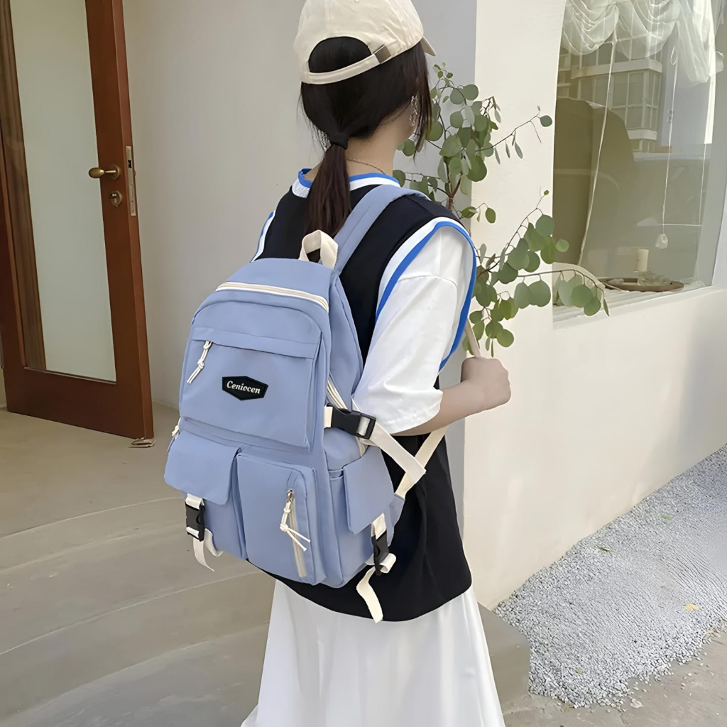 Gtf - Tas Ransel Wanita Perempuan Sekolah Sd Smp Sma Tas Gendong Anak Populer Fashion Korea Stylish - Tas Ransel Sekolah Anak Laki-Laki Cewek Murah