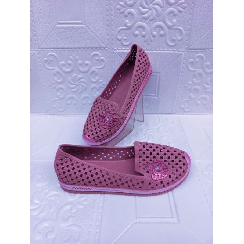 sepatu wanita flat balet karet