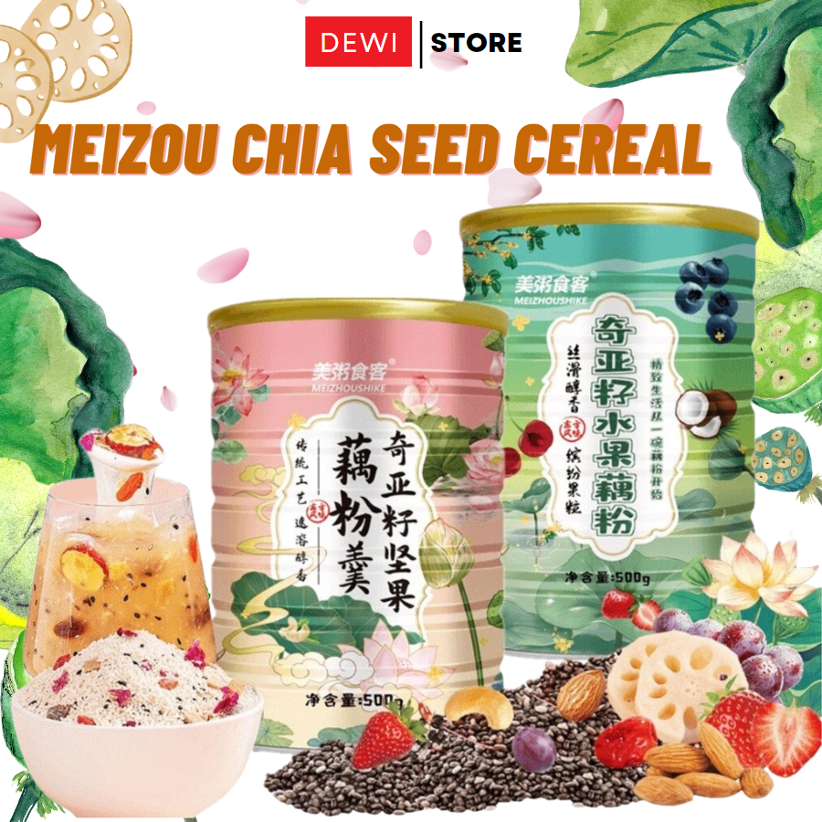 

Oufen Lotus Root Powder Makanan Diet Healthy Food Bubuk Akar Teratai Collagen Ou fen Meizou Chia Seed Cereal
