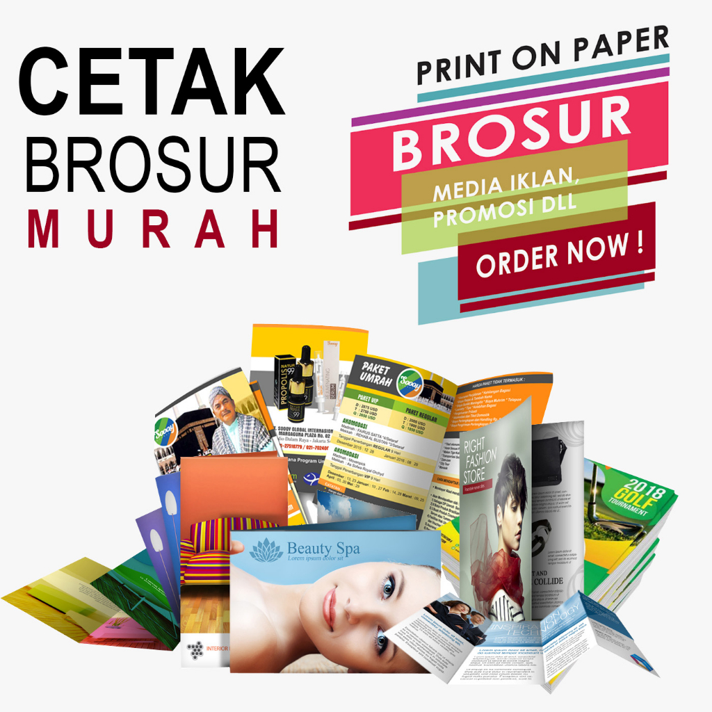 

Cetak Murah Brosur A4 (2 Sisi) Art Paper 120gr / 2 Rim (1000lbr)