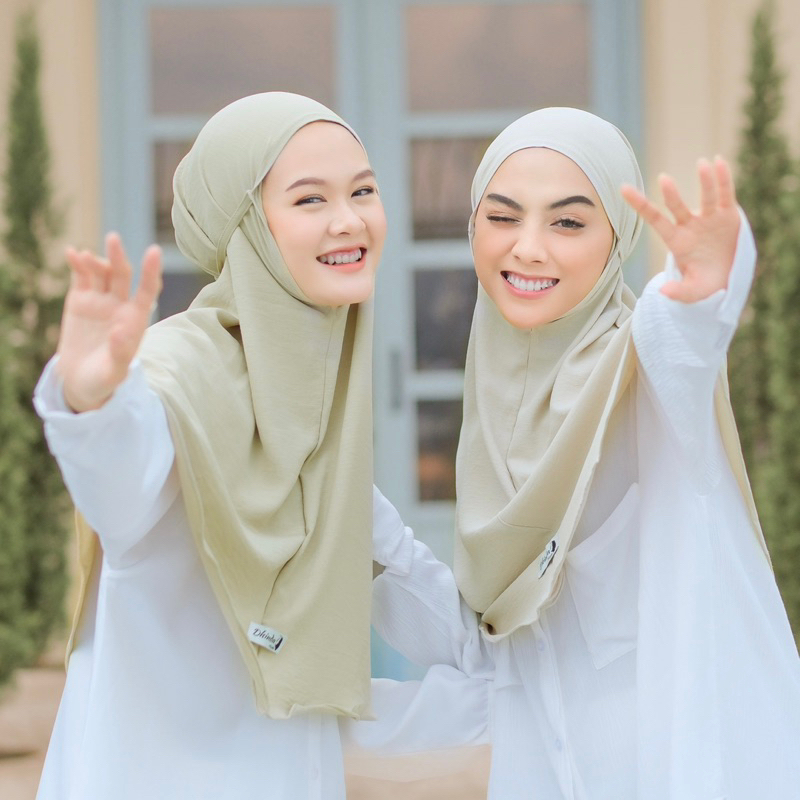 Dhinda Hijab - Aluna Bergo Instan (Katun Airflow) Hijab Maryam Ta