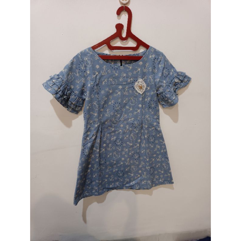 dress biru preloved