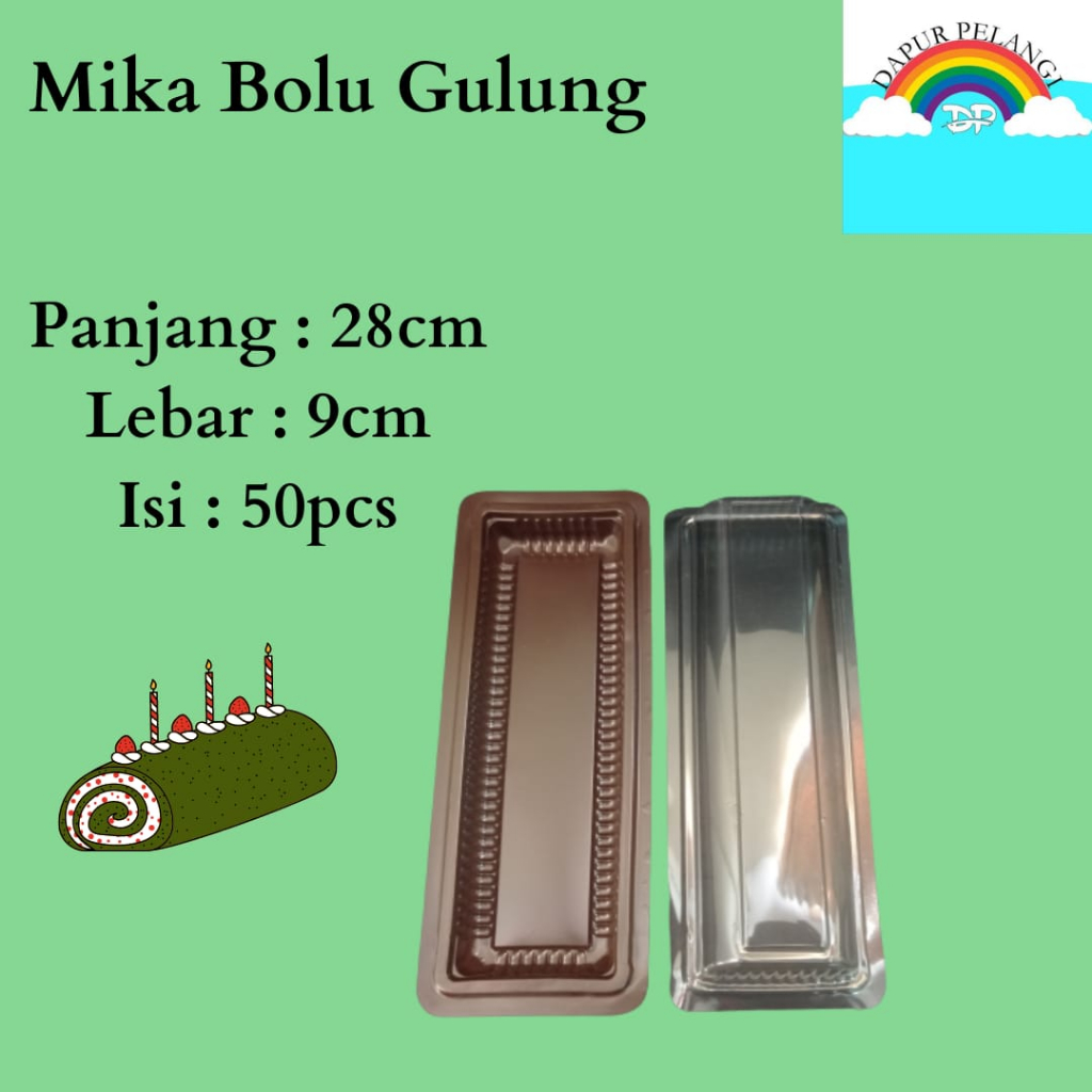 Mika bolu gulung/kotak bolu gulung/Bolu gulung BGT 25 @50pcs