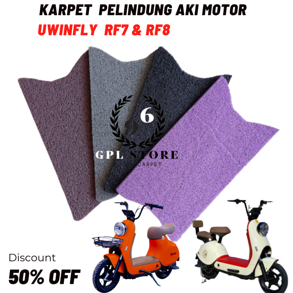 Karpet sepeda motor listrik UwinFly RF7 RF8 Paket Hemat Harga Grosir Minimal Beli 3