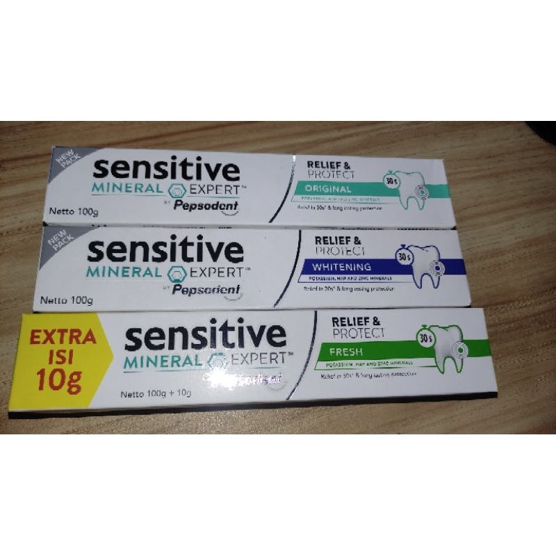 Sensitive Mineral expert Pasta gigi Pepsodent Sensitive Mineral 100g