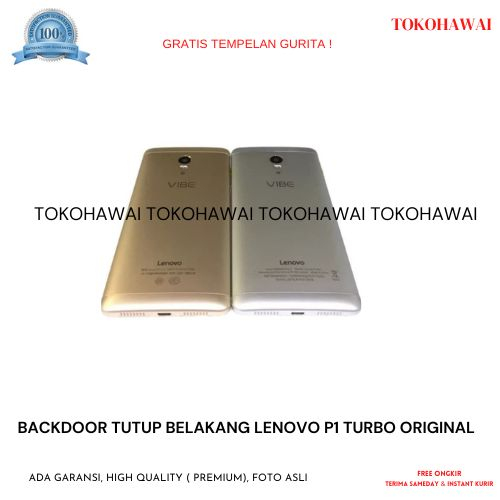 BACKDOOR TUTUP BELAKANG LENOVO P1 TURBO ORIGINAL-SILVER