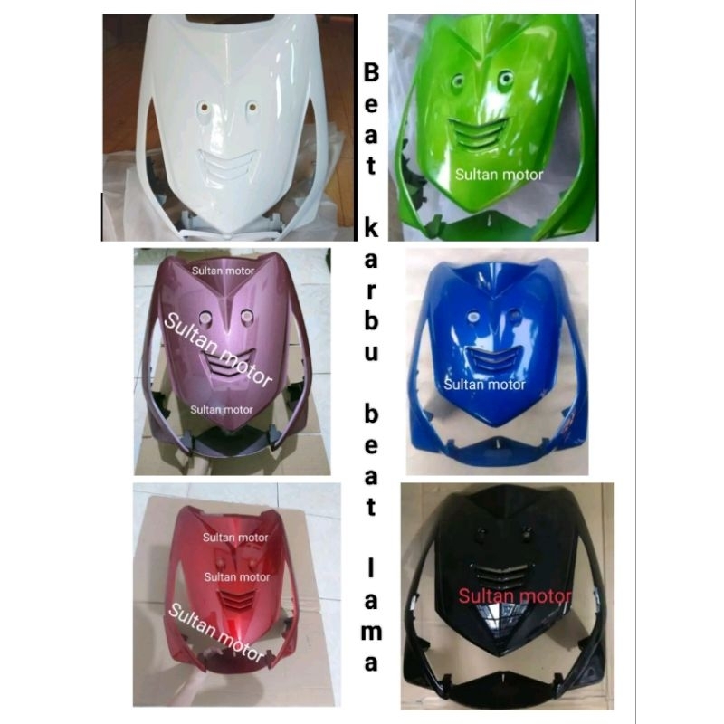 tameng depan beat karbu pink ping merah putih hitam biru hijau tameng beat karbu Beat lama merah tam