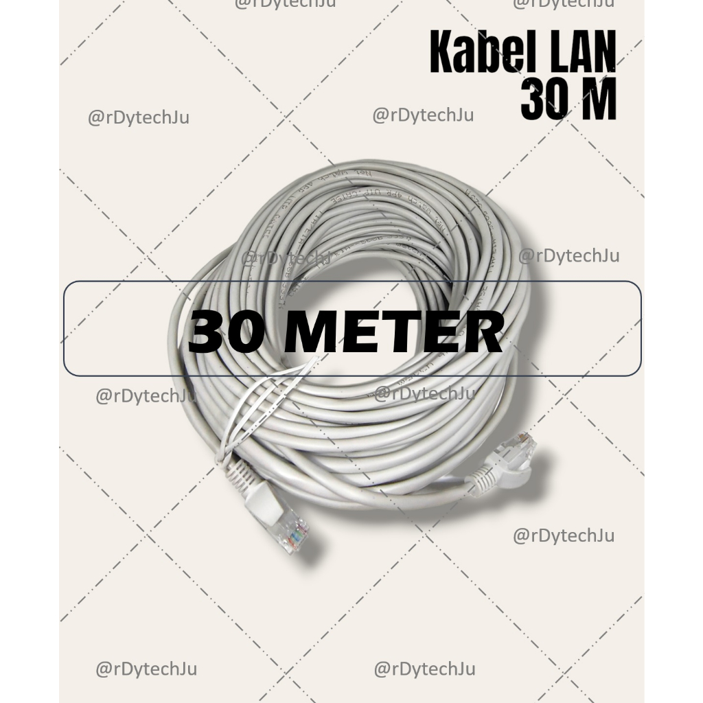 Kabel LAN / Kabel UTP CAT5e (30 Meter) Asli Pabrik (Hight Quality) Tested