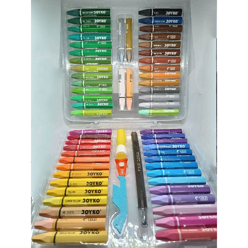 CRAYON KRAYON 55 WARNA OIL PASTEL WARNA WARNI MEREK JOYKO OP 55S 1 PAK ISI 55 BATANG WARNA