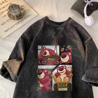 Kaos Raglan Wanita Washed Lotso Toy Story Korean Style Kaos Wanita Oversize Atasan