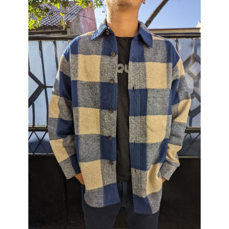 Overshirt Uniqlo plaid Jacket Outwear