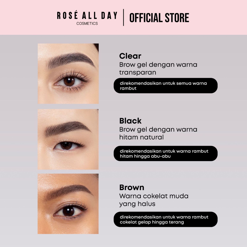 Rose All Day Brow Fix Gel