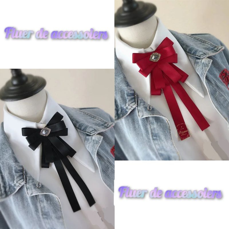 korean ribbon brooch // pita baju // pita brooch