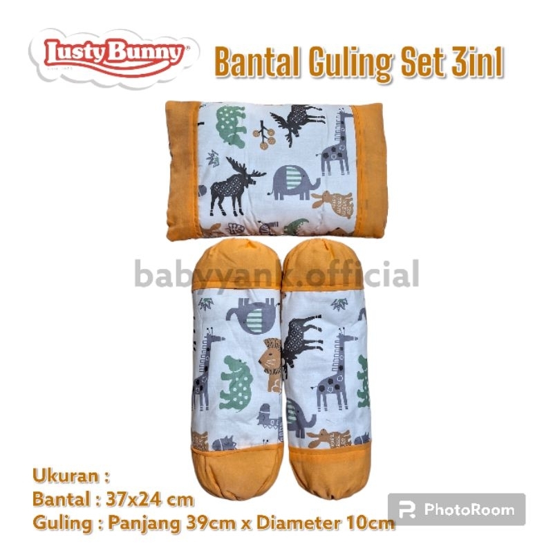 ♥BabyYank♥ Lusty Bunny Bantal Set Guling / Bantal NewBorn / Bantal Tidur Bayi karakter