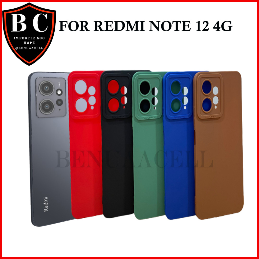 CASE REDMI NOTE 12 4G - SOFTCASE PRO CAMERA XIAOMI REDMI NOTE 12 4G 5G REDMI NOTE 12 PRO 5G REDMI NOTE 12 PRO 4G