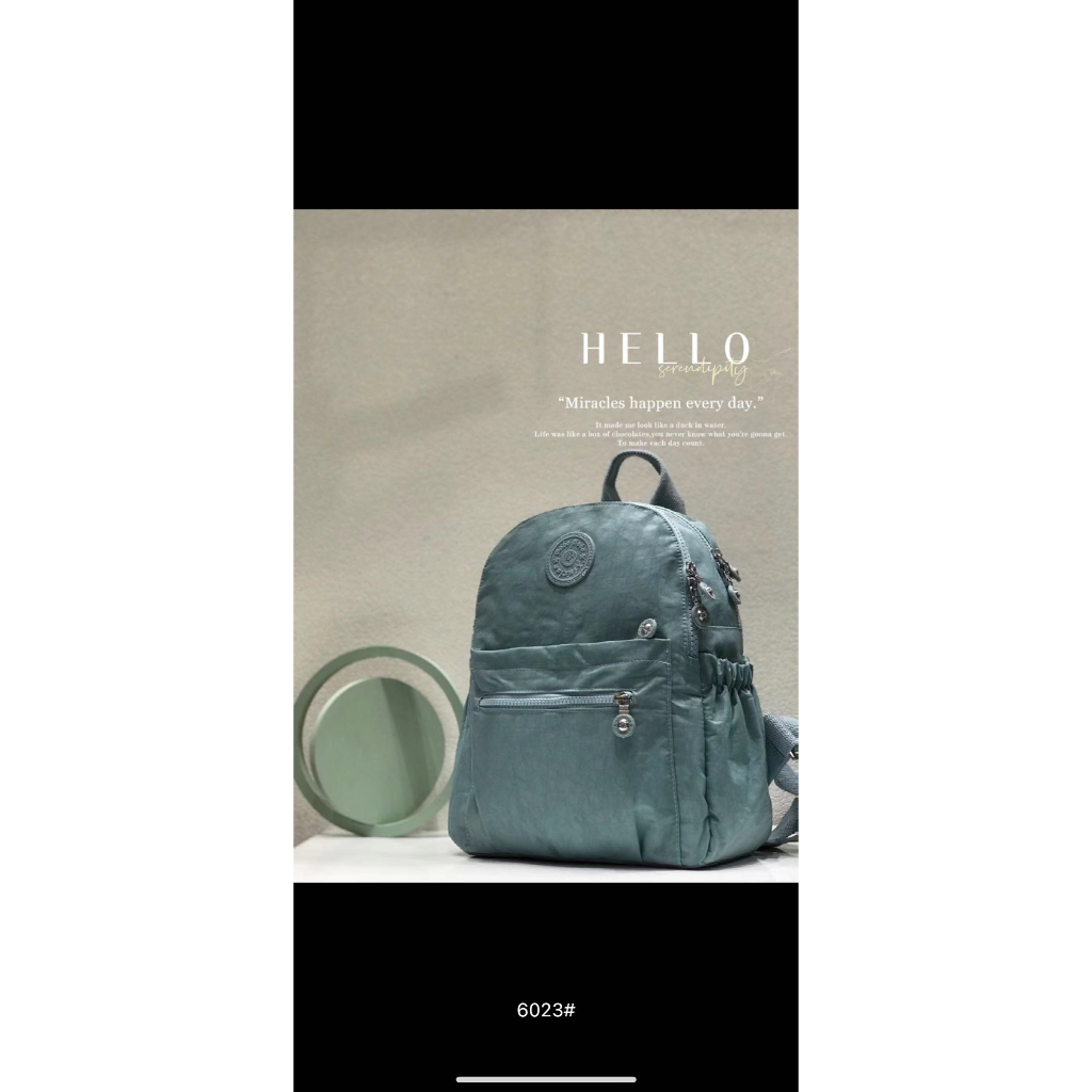 Ocean Sky - BOBO FASHION 6023 tas ransel wanita nylon anti air tas original import