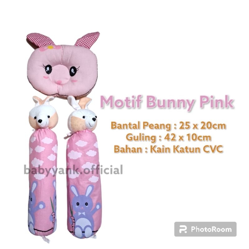 ♥BabyYank♥ Bantal Guling Bayi Set Kepala Boneka