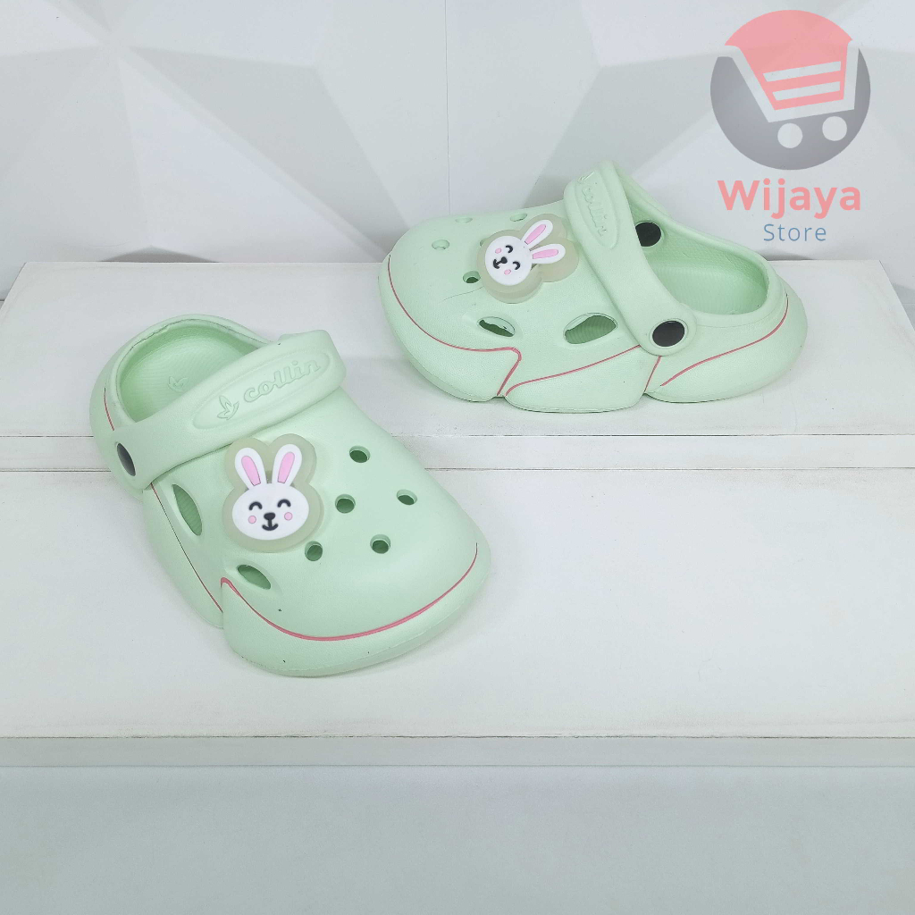 Sandal COLLIN 6150 Baim FUJI Lampu Ukuran 24-29 Sandal Slop Anak Cewek dengan Sendal Slide Kokop Selop Perempuan