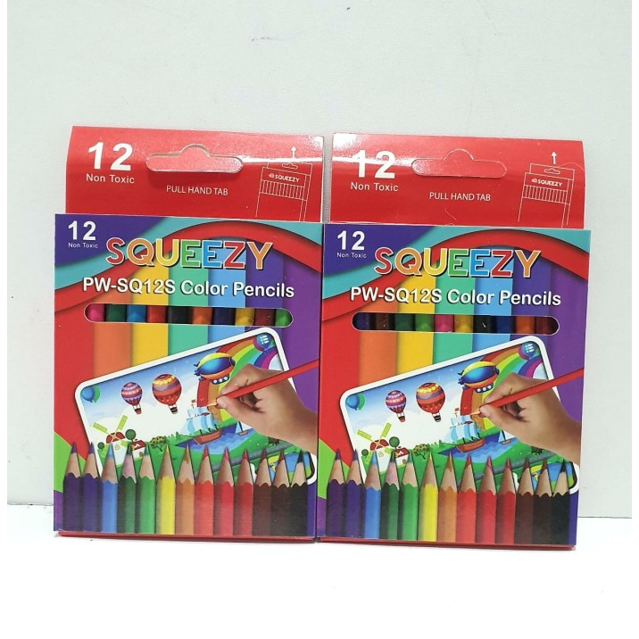 

Squeezy Pensil Warna 12 Pendek / Pensil Colour