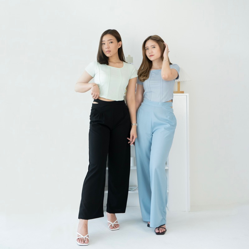Lana Cut Out Cullote Pants | Celana Kulot Cut Out Wanita