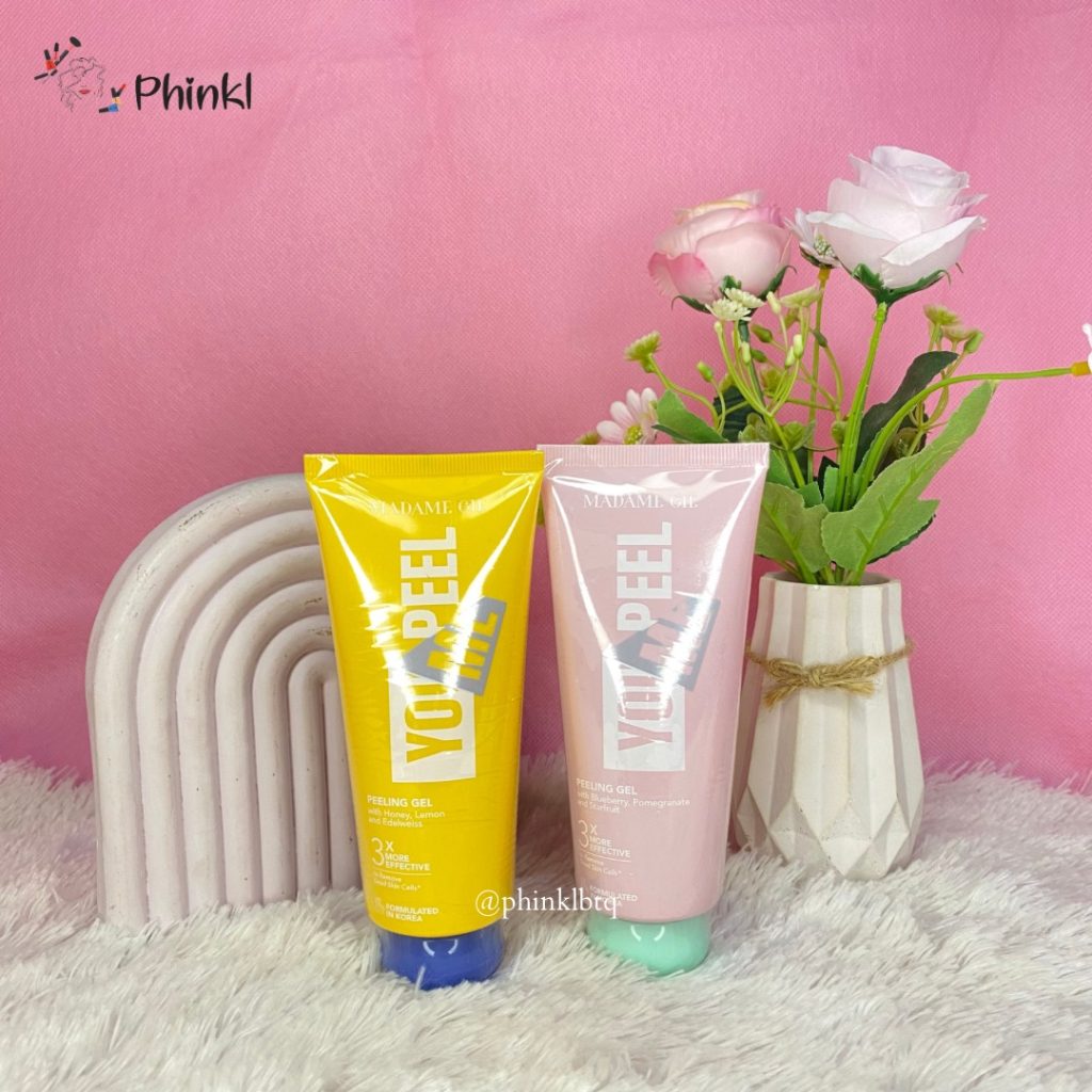 `ღ´ PHINKL `ღ´Madame Gie Peeling gel eksfoliasi kulit wajah leher badan peel off