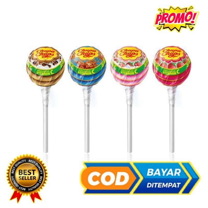 

Chupa Chups Vit C Candy Lolipop 1pcs [30 pcs/toples]