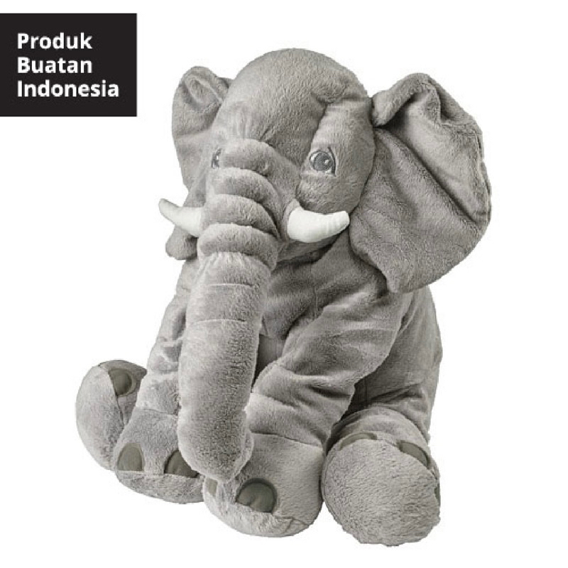 Boneka Gajah Abu / Bantal Awan Biru