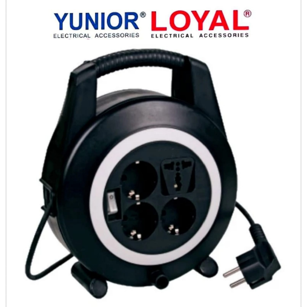 Yunior Rol Box Stop Kontak Sambungan Kabel 10M LY-110SK / 15M LY-111SK / 20M LY-118SK