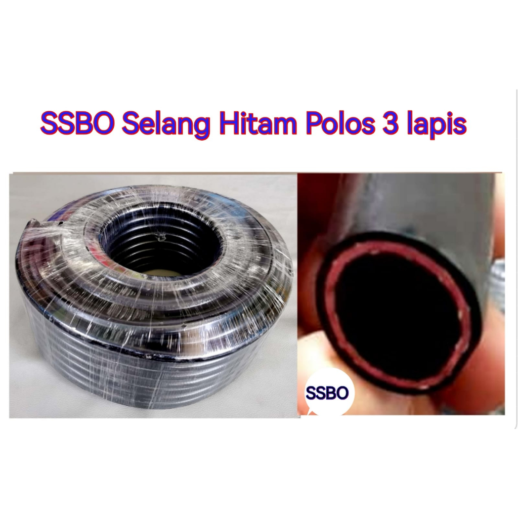 SSBO Selang Meteran Hitam 3 lapis /Orange 2 lapis Kompor Regulator