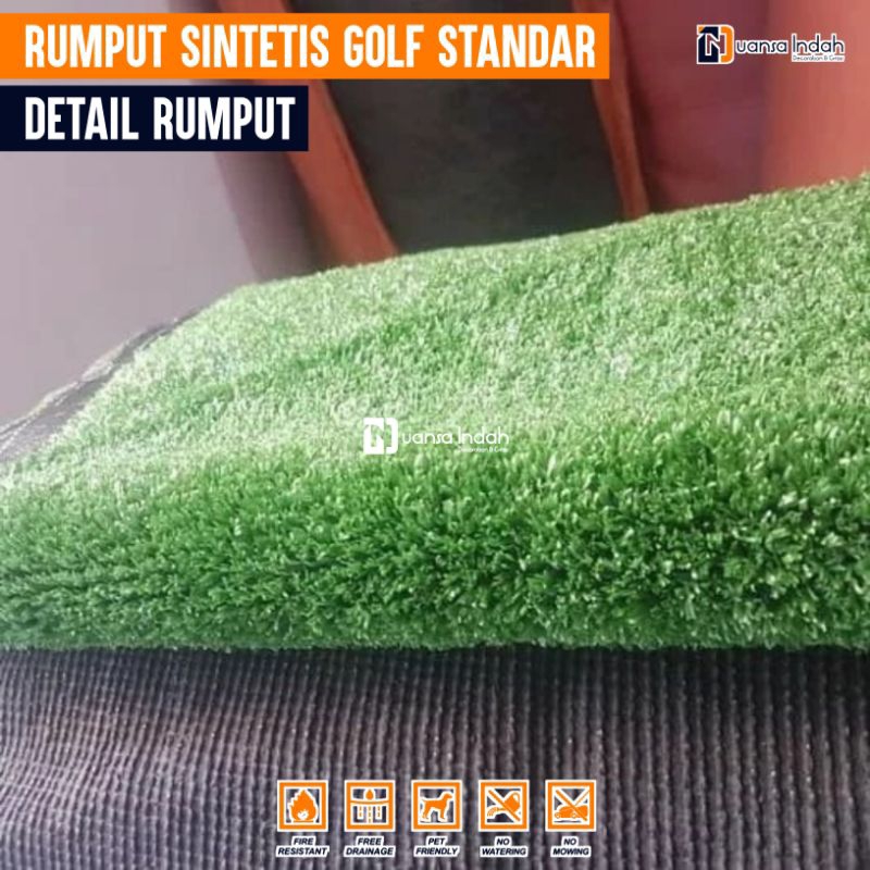 RUMPUT SINTETIS GOLF STANDAR UKURAN 2x8 METER