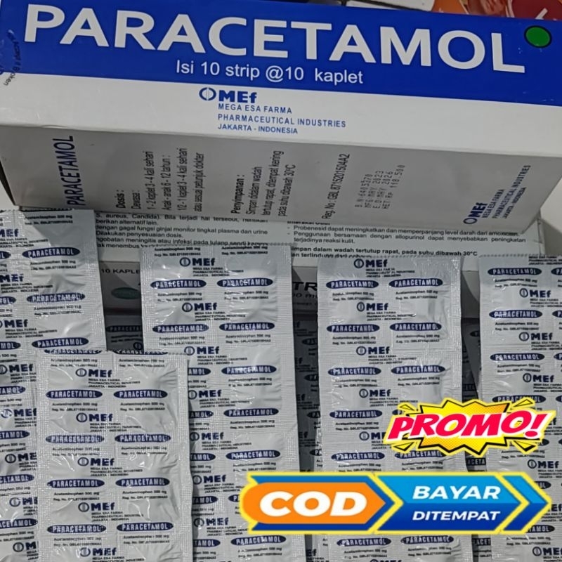 Paracetamol mef tablet 1box 10 strip