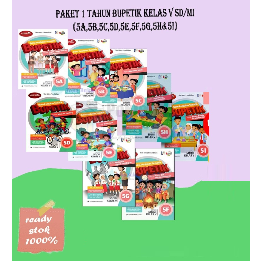 [ERL] Paket Satuan Bupetik Kelas 5 SD/MI Bupetik 5A-5H