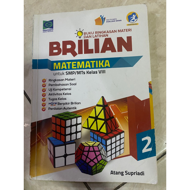 Buku Brilian Matematika kelas 8 Grafindo