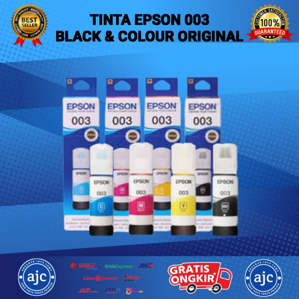 PAKET Tinta Botol 003/L3110/L3150 [B/C/M/Y]