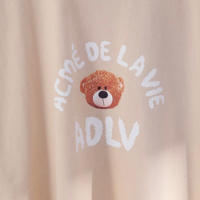 ADLV. Logo Bear Cream Tee