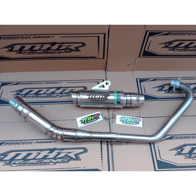 Knalpot MHR RACING FULLSET FU MX SONIC CBR VIXION CB R15 DLL