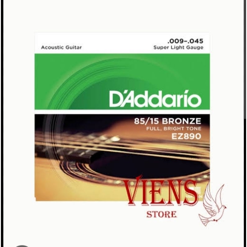 Senar Gitar Akustik String d'addario daddario D'ADDARIO EZ890