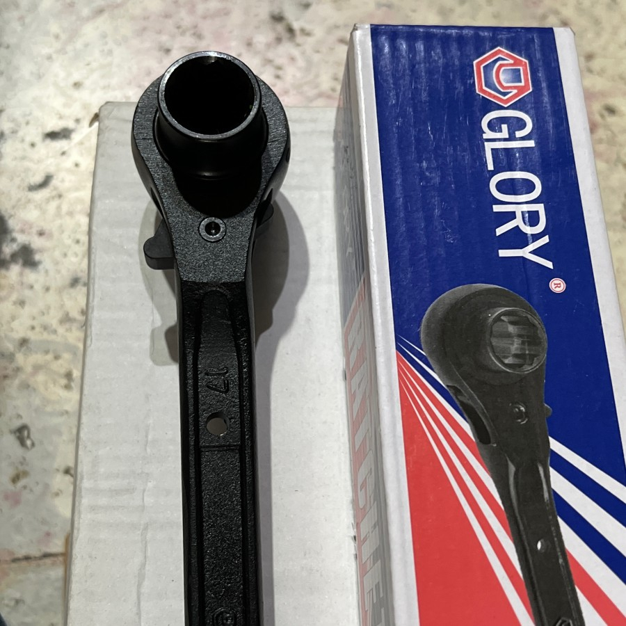 Kunci Scaffolding / Double Socket Ratchet Wrench 17x21 Glory