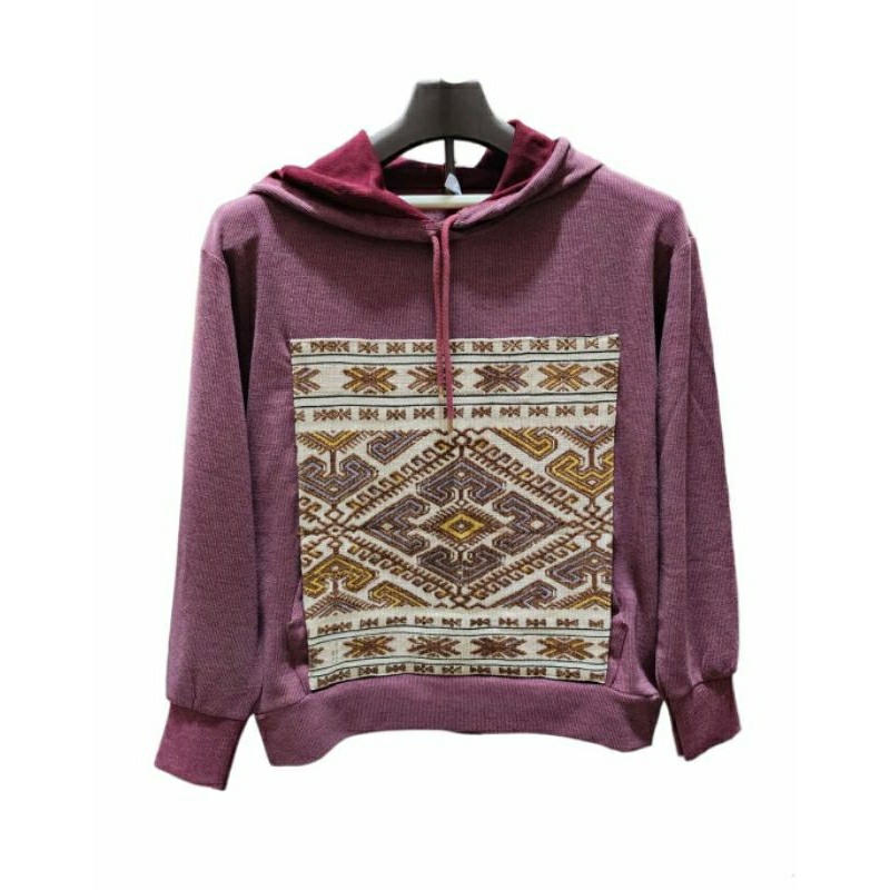 ATASAN TENUN, ATASAN ETNIK, BAJU TENUN, BAJU ETNIK, HOODIE ETNIK, HOODIE TENUN