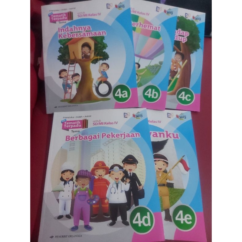 Buku Tematik Erlangga Kelas 4 ( BARU )